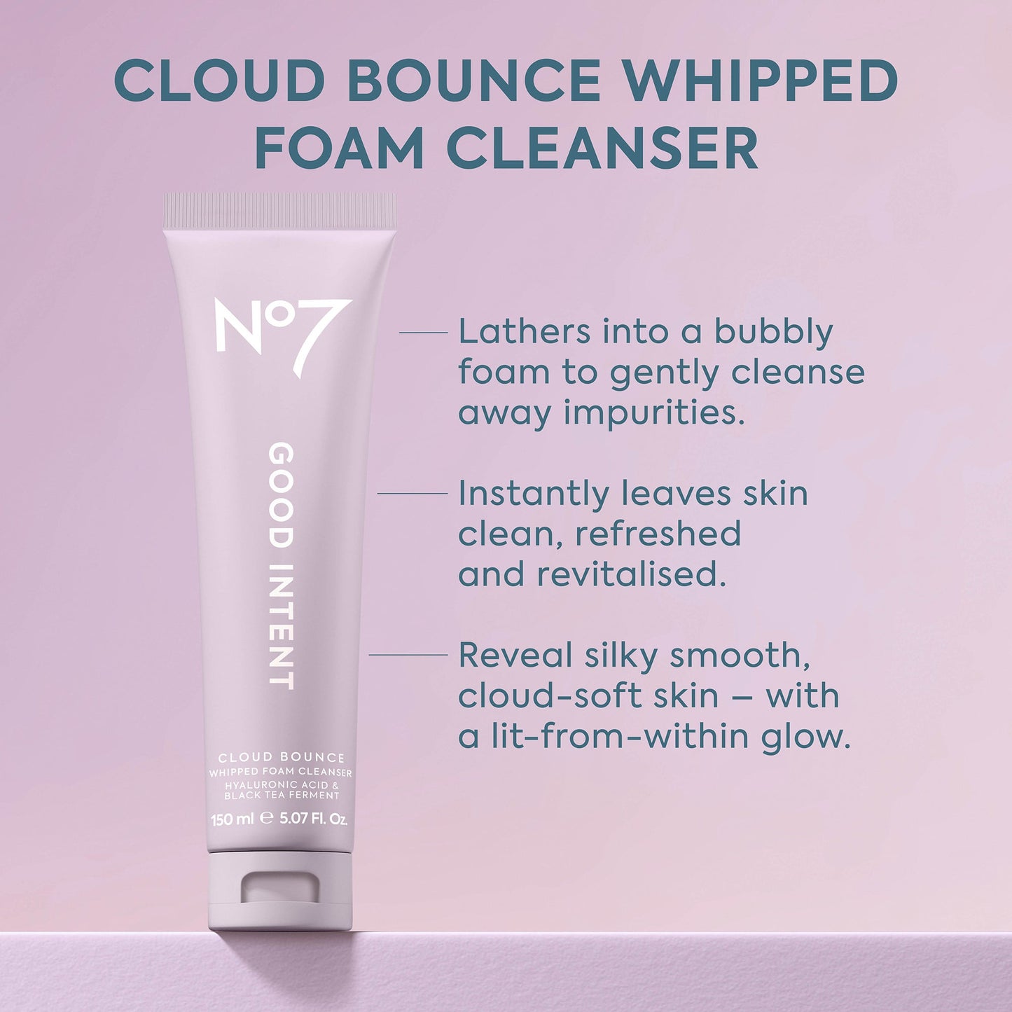 No7 GOOD INTENT Cloud Bounce Whipped Foam Cleanser